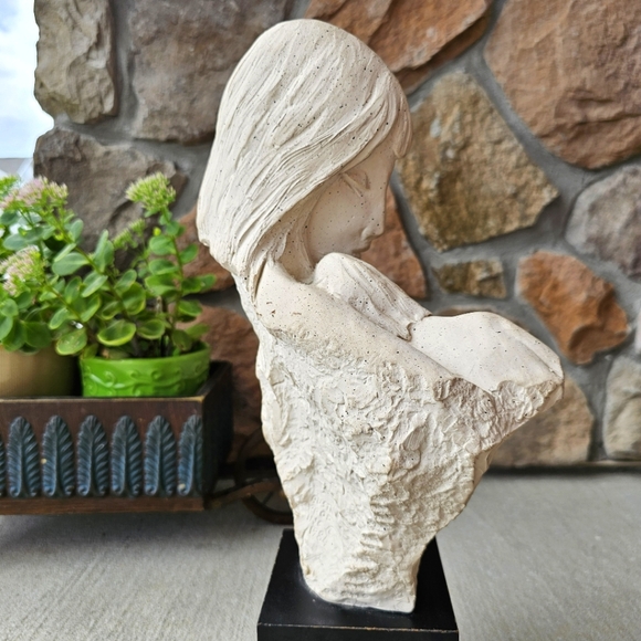 1984 David Fisher Austin Productions, First Moments Sculpture Mother Child 17” - Picture 5 of 16